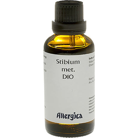 Allergica Stibium Met. D10 | 50 ml fra Allergica på Mecindo.dk