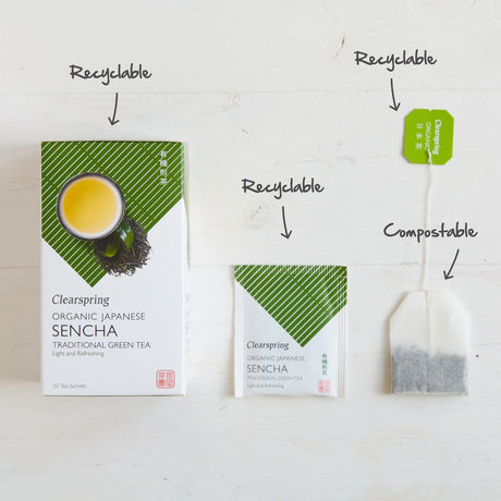 Clearspring Japansk Sencha Grøn Te Økologisk | 20 br fra Clearspring på Mecindo.dk
