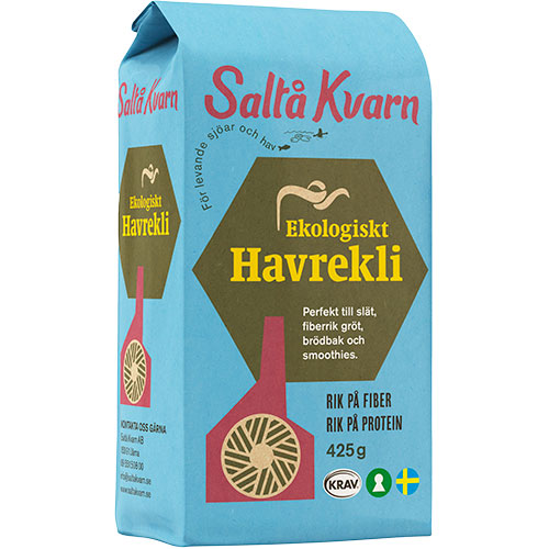 Køb Saltå Kvarn Havreklid Økologisk 425 g - Mecindo – Mecindo.dk