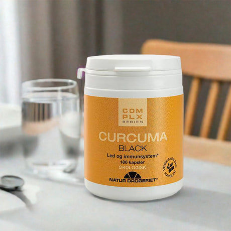 Natur-Drogeriet Curcuma Black Ø M. Gurkemeje Og Sort Peber | 180 kapsler fra Natur-Drogeriet på Mecindo.dk