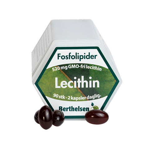 Berthelsen Lecithin | 90 kapsler fra Berthelsen på Mecindo.dk