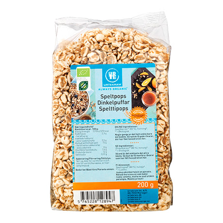 Urtekram Spelt Pops Økologisk | 200 gr fra Urtekram på Mecindo.dk