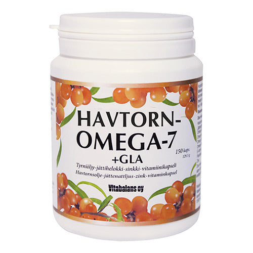 Vitabalans Havtorn Omega 7+gla | 150 kapsler fra Vitabalans på Mecindo.dk