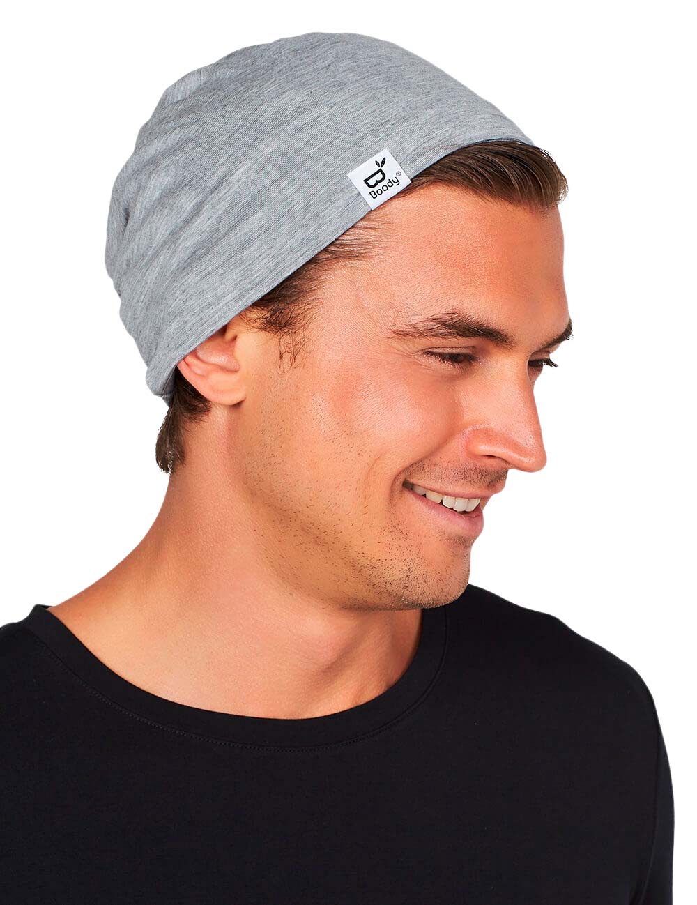 Boody Soft Jersey Beanie Lysgrå One-size fra Boody på Mecindo.dk