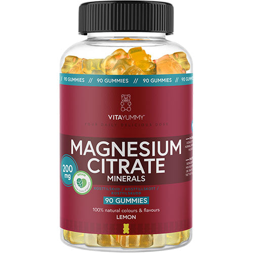 Vita Yummy Magnesium (Lemon) | 90 gummies fra Vita Yummy på Mecindo.dk