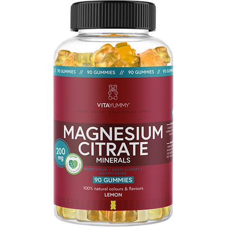 Vita Yummy Magnesium (Lemon) | 90 gummies fra Vita Yummy på Mecindo.dk