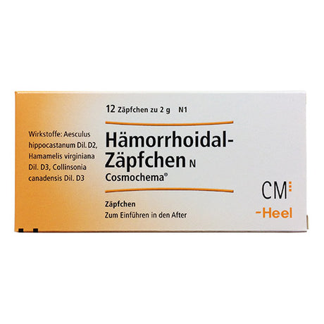 Heel Haemorrhoidal Stikpille Indh. 12 Stk fra Heel på Mecindo.dk