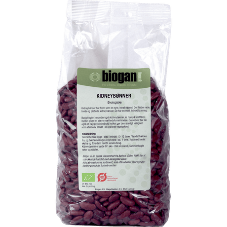 Biogan Økologiske Kidney Bønner | 1 kg fra Biogan på Mecindo.dk