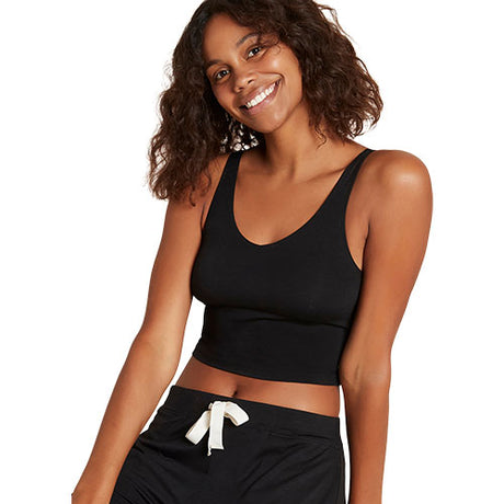 Boody Shelf Bra Crop Top Sort | Str. L fra Boody på Mecindo.dk