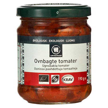 Urtekram Tomater Ovnbagte I Olie Økologisk | 190 gr fra Urtekram på Mecindo.dk