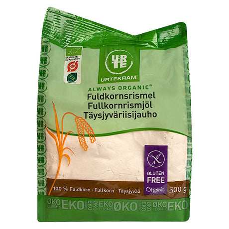 Urtekram Fuldkorns Rismel Økologisk | 500 gr fra Urtekram på Mecindo.dk