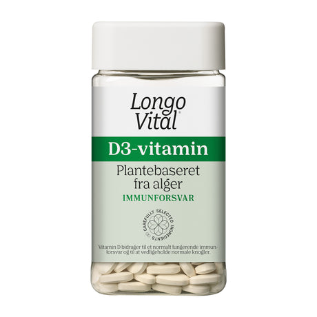 Longo D3-vitamin | 180 tabletter fra Longo på Mecindo.dk