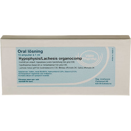 Vala Pharma Hypophysis/Lachesis Organocomp | 10 AMP fra Vala Pharma på Mecindo.dk