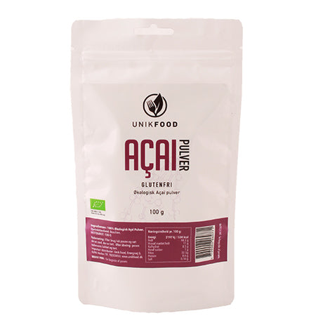 Unikfood Acai Pulver Økologisk | 100 gr fra Unikfood på Mecindo.dk