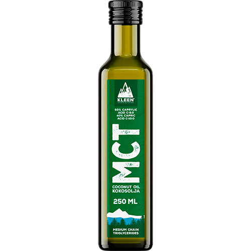 KLEEN Mct Coconut Oil Smagsneutral | 250 ml fra KLEEN på Mecindo.dk