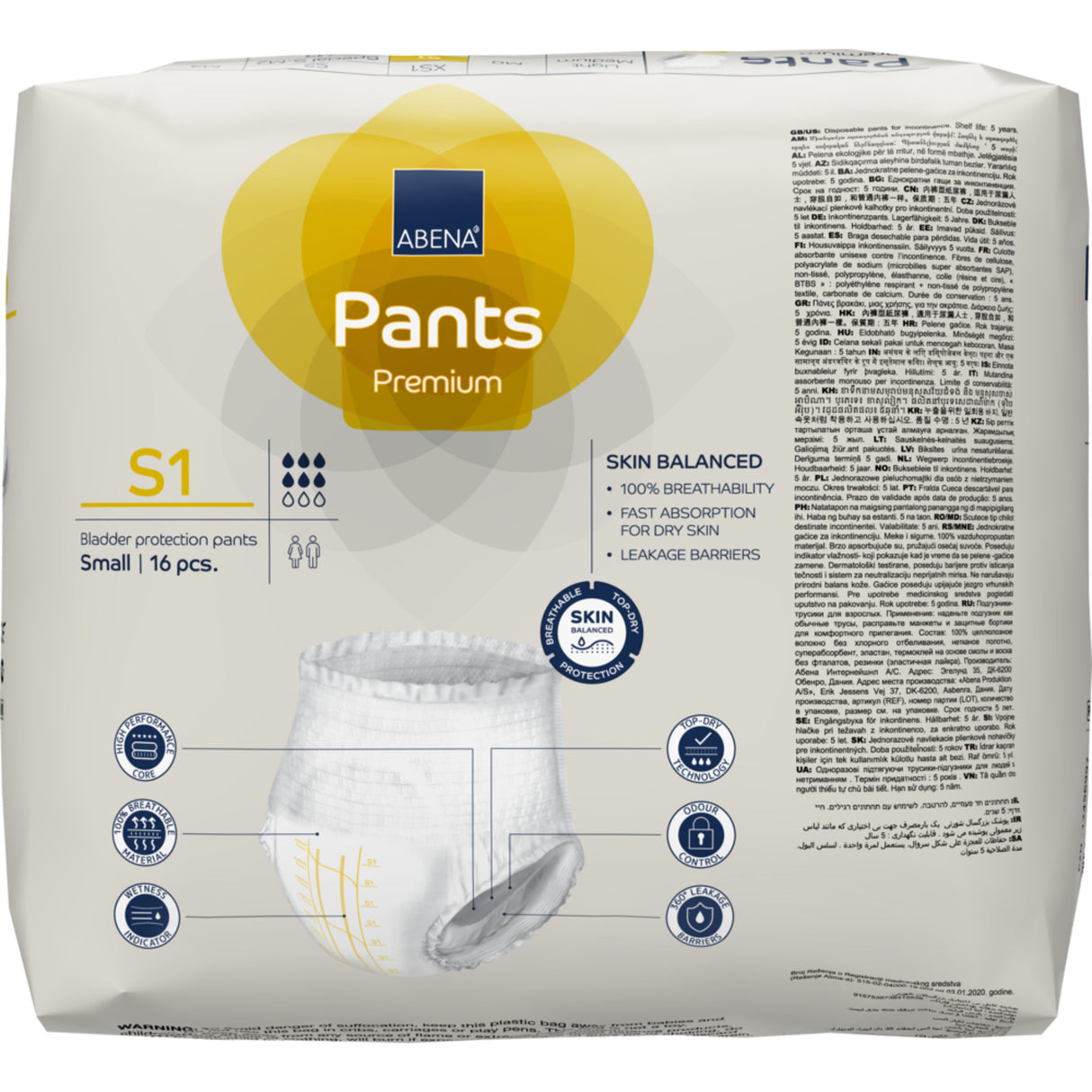 Abena Premium Pants (16 stk) | S1 fra Abena på Mecindo.dk