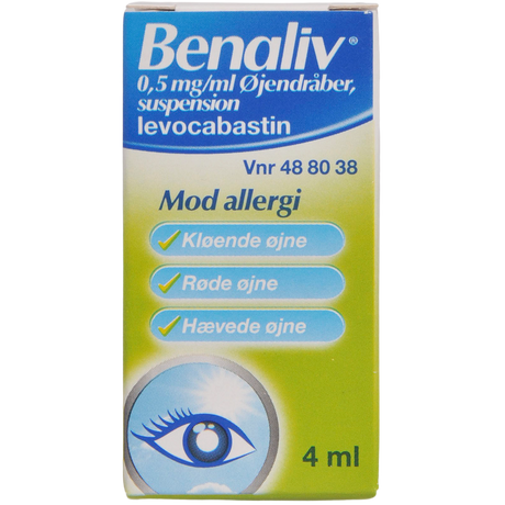 Benadryl & Benaday Benaliv Øjendråber | 4 ml