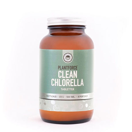 Plantforce Chlorella | 500 Tabl. fra Plantforce på Mecindo.dk