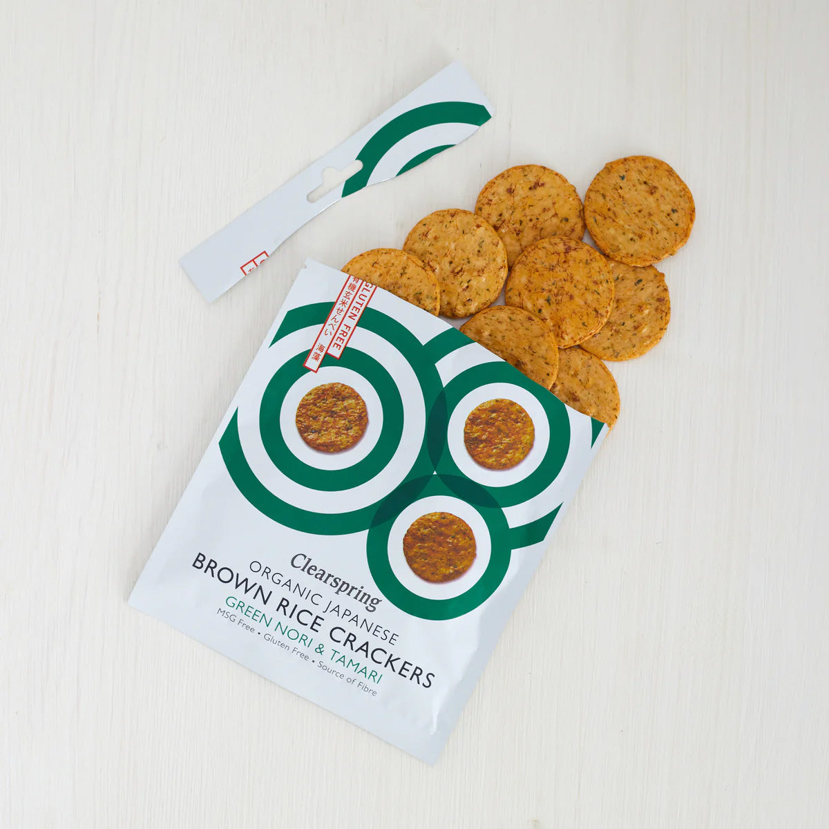 Clearspring Rice Cracker Nori Tang & Tamari Økologisk | 40 gr fra Clearspring på Mecindo.dk