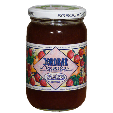 Søbogaard Jordbaermarmelade Sødet M AEbleø | 390 gr fra Søbogaard på Mecindo.dk