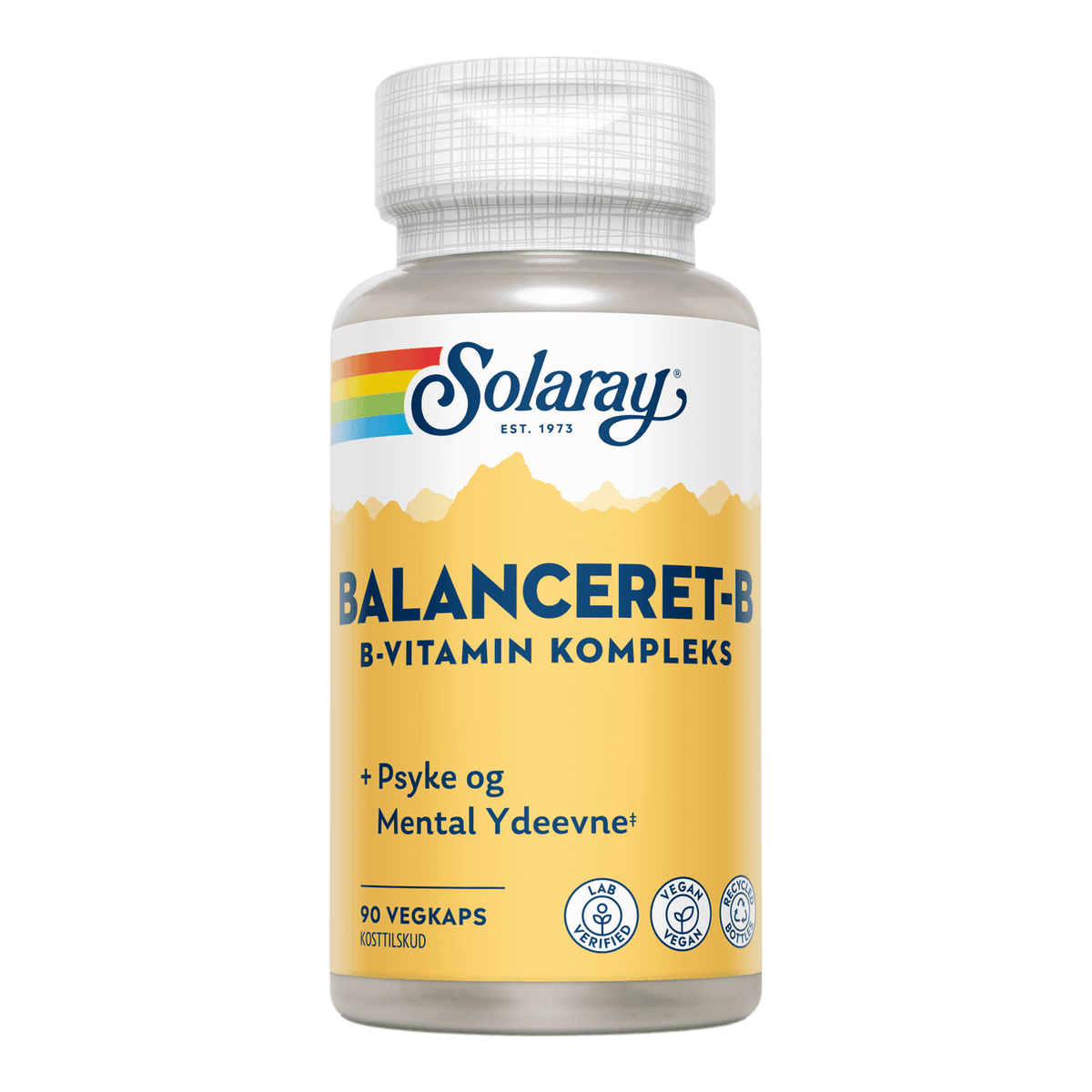 Solaray Balanceret-b | 90 kapsler fra Solaray på Mecindo.dk