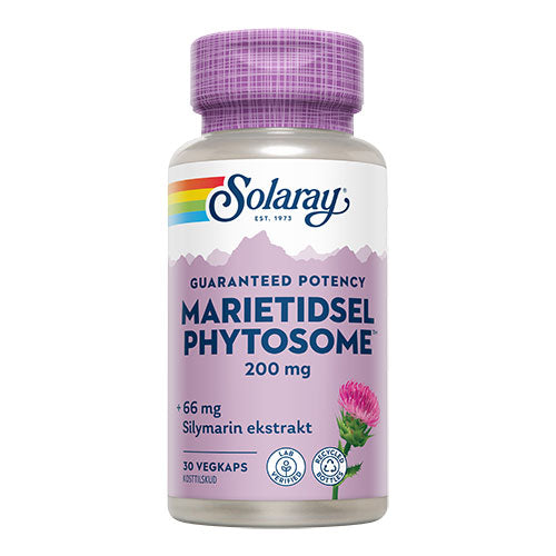 Solaray Marietidsel Phytosome | 30 kapsler fra Solaray på Mecindo.dk