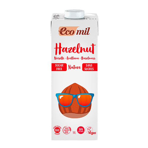 Ecomil Hasselnøddedrik Usødet Økologisk | 1 ltr fra Ecomil på Mecindo.dk