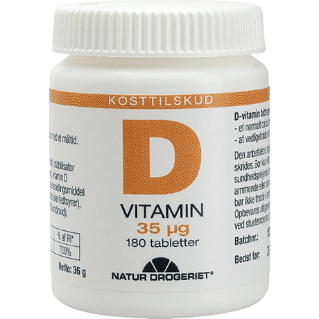 Natur-Drogeriet D3-vitamin 35 Ug | 180 tabletter