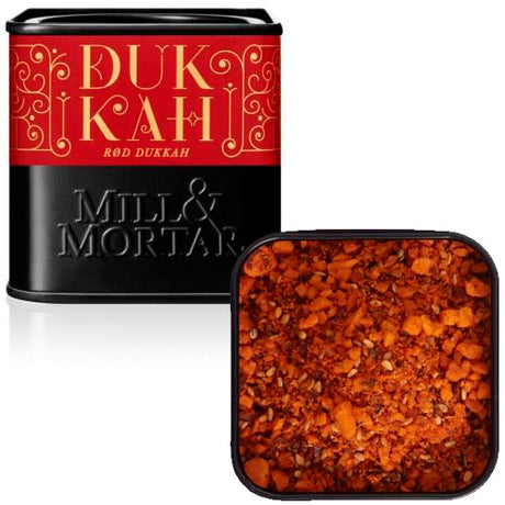 Mill & Mortar Rød Dukkah Mandler m. Sød, Røget Paprika | 75 gr fra Mill & Mortar på Mecindo.dk