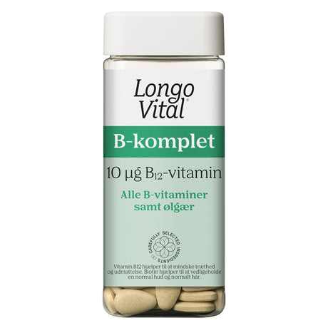 Longo B-komplet | 180 tabletter fra Longo på Mecindo.dk