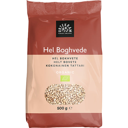 Urtekram Boghvede Hel Økologisk | 500 gr fra Urtekram på Mecindo.dk
