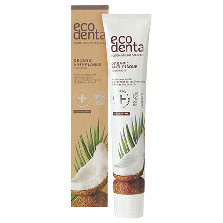 ecodenta Tandpasta M. Kokosolie Uden Fluor | 75 ml fra ecodenta på Mecindo.dk