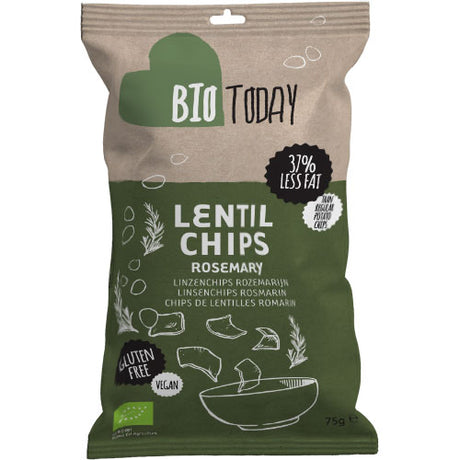 Bio Today Linsechips Med Rosmarin Ø | 75 gr fra Bio Today på Mecindo.dk