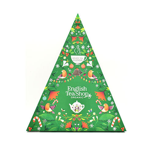 English Tea Shop Triangular Tejulekalender Grøn Økologisk | 25 br fra English Tea Shop på Mecindo.dk
