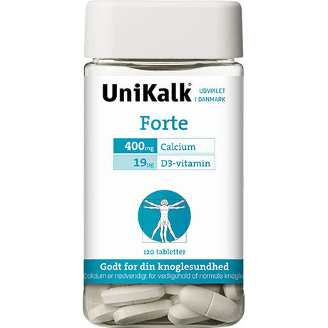 Unikalk Unikalk Forte 20 | 120 TAB fra Unikalk på Mecindo.dk