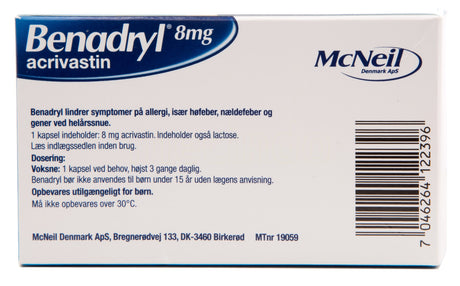 Benadryl & Benaday Benadryl | 96 kapsler fra Benadryl & Benaday på Mecindo.dk