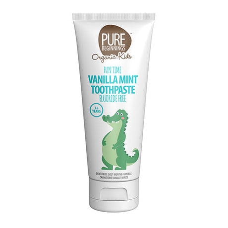 Pure Beginnings Vanilla Mint Tandpasta +3 År | 75 ml fra Pure Beginnings på Mecindo.dk