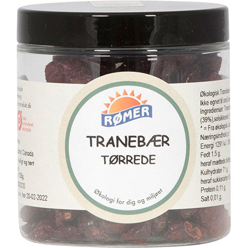 Rømer Tranebær Tørrede Økologisk | 125 gr fra Rømer på Mecindo.dk