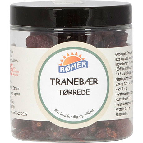 Rømer Tranebær Tørrede Økologisk | 125 gr fra Rømer på Mecindo.dk