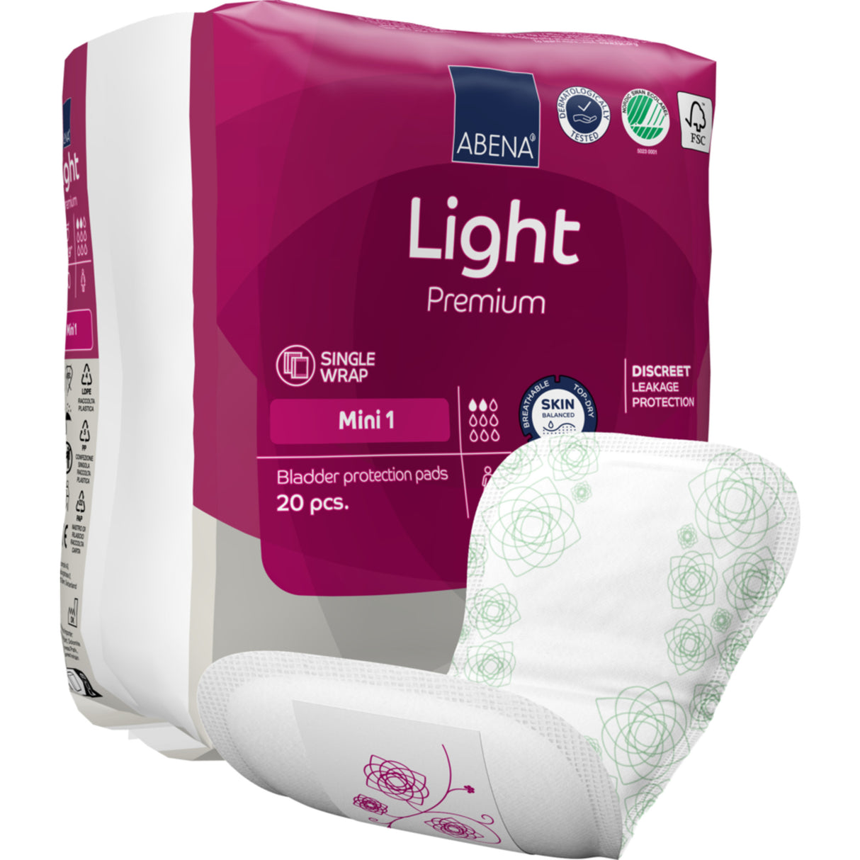 Abena Light Mini 1 | 20 stk fra Abena på Mecindo.dk