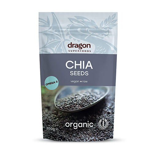 Dragon Superfoods Chia Frø Økologisk | 200 gr fra Dragon Superfoods på Mecindo.dk