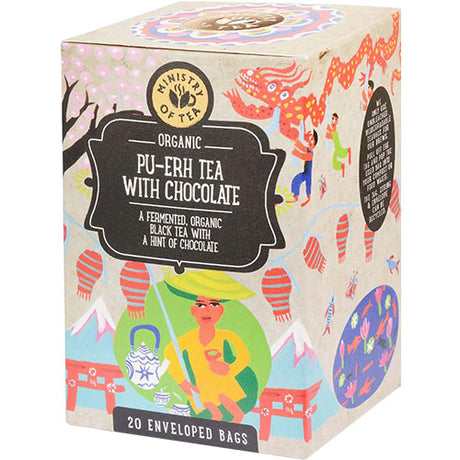 Ministry Of Tea Puh Erh Chocolate Te Økologisk | 20 br fra Ministry Of Tea på Mecindo.dk