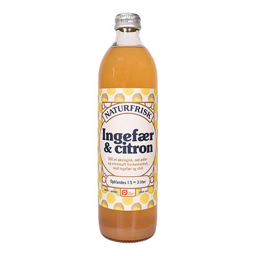 Naturfrisk Ingefaer & Citron Saft Ø | 500 ml fra Naturfrisk på Mecindo.dk