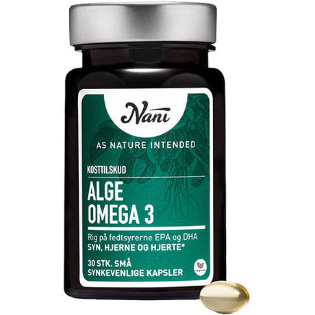 Nani Alge Omega 3 | 30 kapsler fra Nani på Mecindo.dk