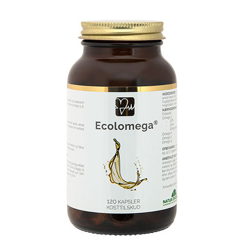 Natur-Drogeriet Ecolomega Fiskeolie Kapsler | 120 kapsler fra Natur-Drogeriet på Mecindo.dk