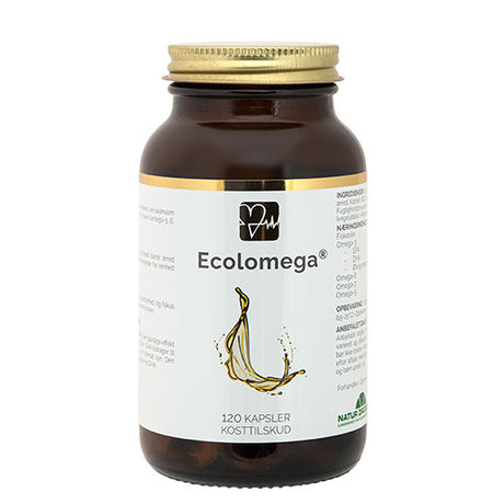 Natur-Drogeriet Ecolomega Fiskeolie Kapsler | 120 kapsler fra Natur-Drogeriet på Mecindo.dk