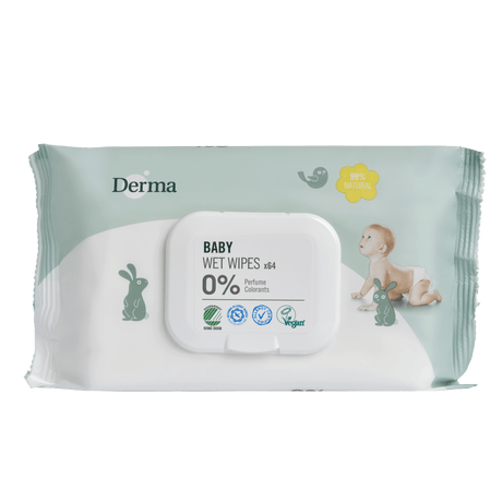 Derma Eco Baby Vådserviet 64 Stk.