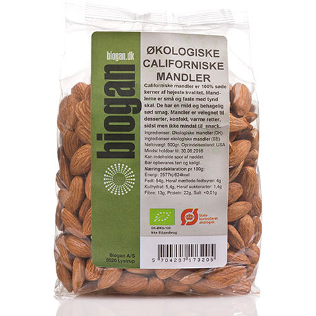 Biogan Mandler Californiske Øko | 400 gr fra Biogan på Mecindo.dk