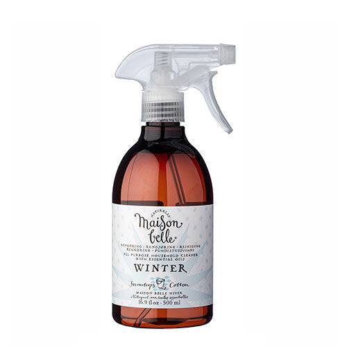 Maison Belle Rengøringsmiddel Winter, Snowdrops & Cotton | 500 ml fra Isabella Smith Maison Belle på Mecindo.dk