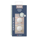 BIBS Supreme Silicone Size 2 Blush GLOW/Vanilla fra BIBS på Mecindo.dk